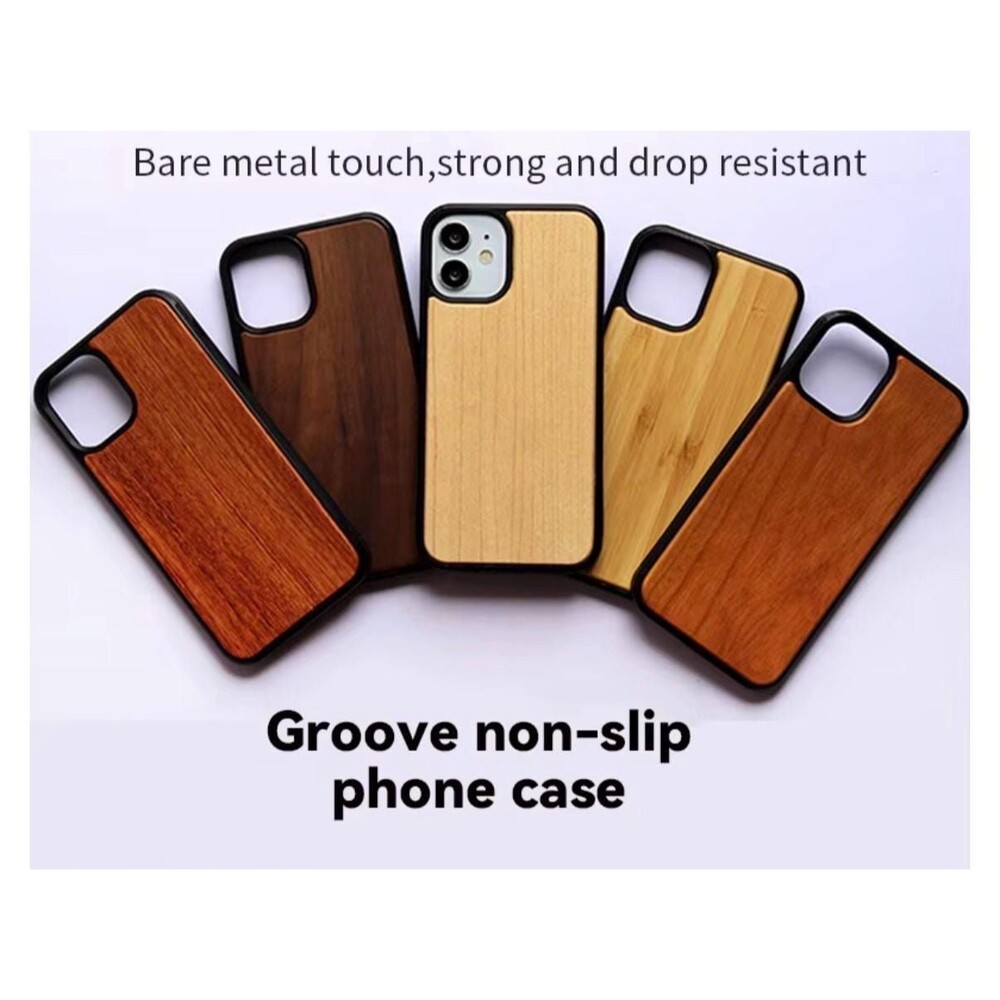 Wooden Phone Case For iPhone 17 Series, Natural Wood Protective Cover
